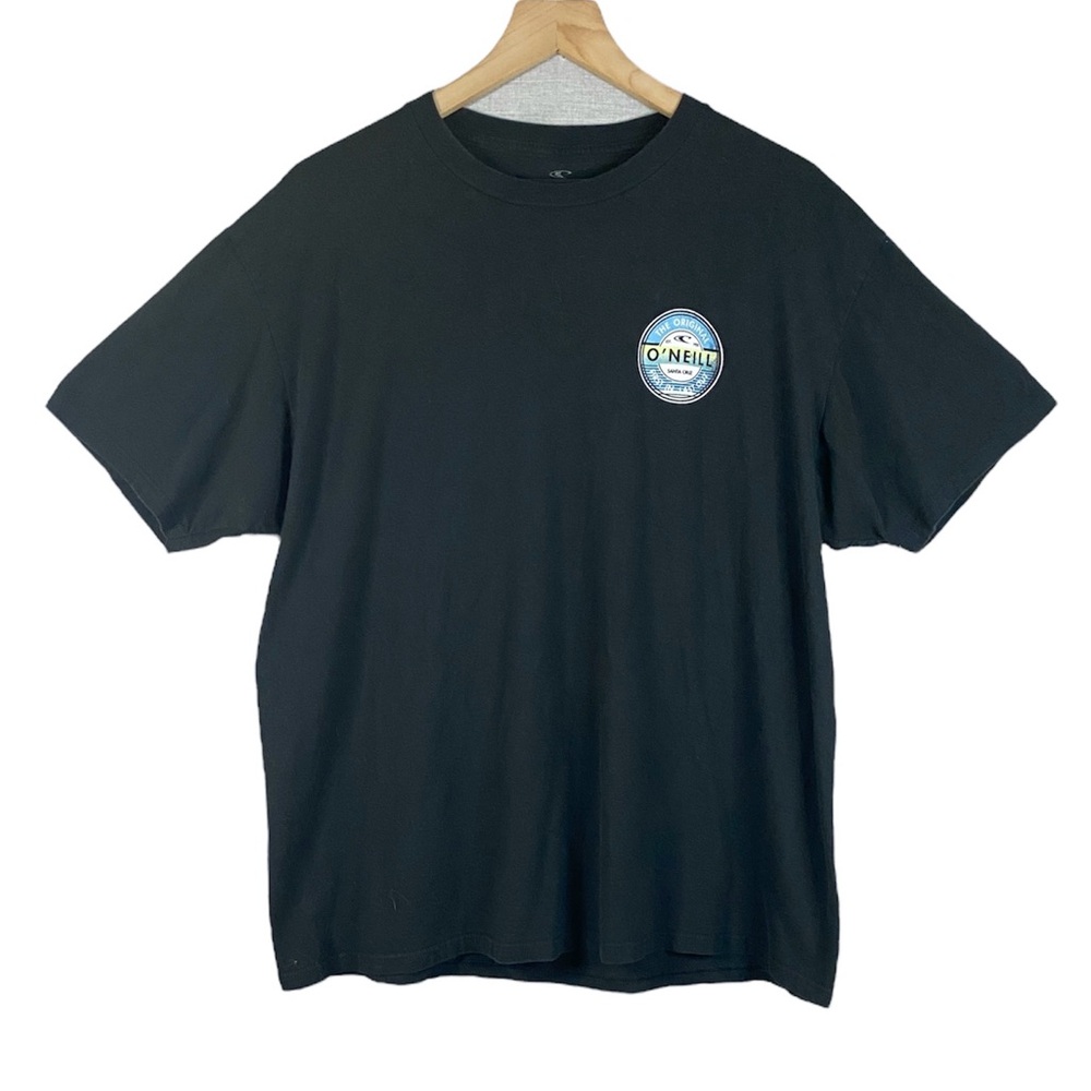 Men’s O’Neill Black Short Sleeve Graphic Cotton Tee Size Extra Large